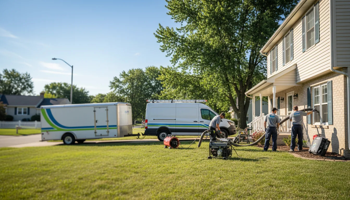 Flooded Basement Restoration And Cleanup With Repair in Richfield, OH near me